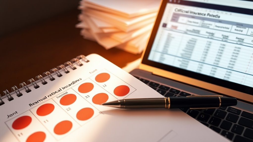 track renewal deadlines procedures